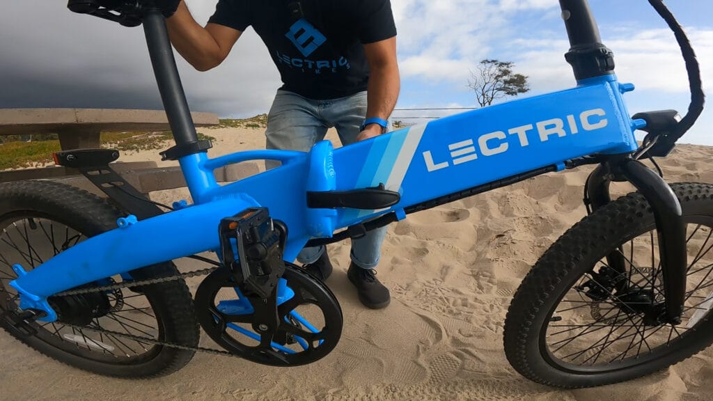 Closeup of the Lectric XP Lite